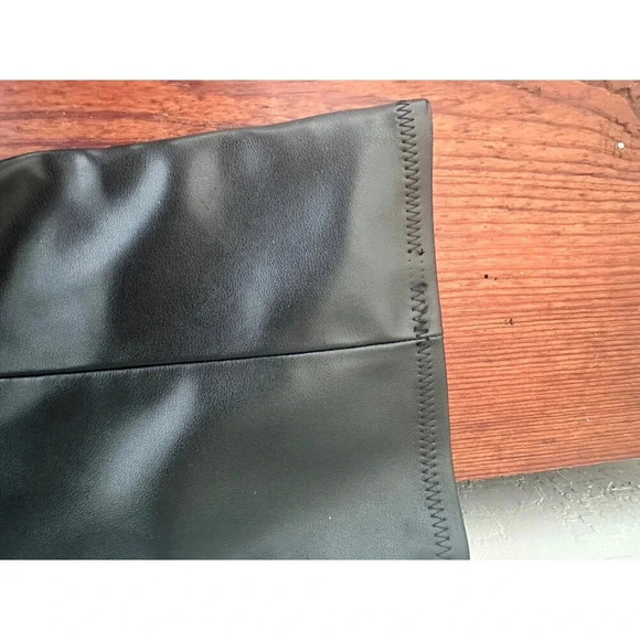 Steve Madden Lizah Black Womens Block Heel Knee-High Boots Size 8.5 PU Leather - Picture 5 of 8